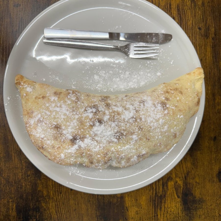Piadina dolce servita al piatto